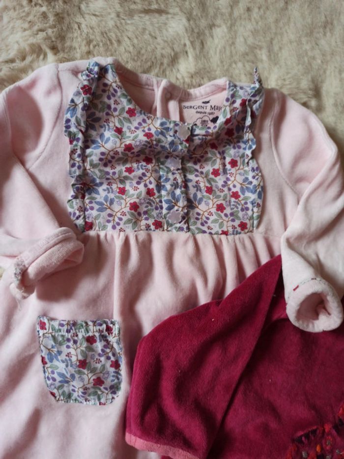 Lot pyjama velours fille - photo numéro 2