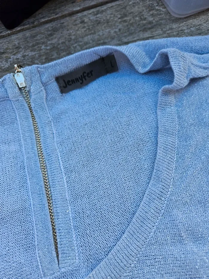 Haut gris paillettes L - photo numéro 2