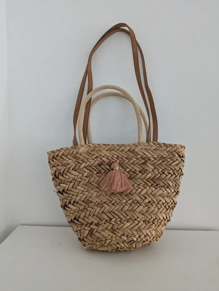 Petit panier en osier a pom-pom Kiabi pour enfants - photo numéro 6