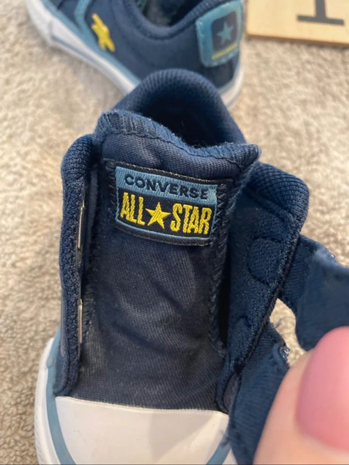 Converse enfant bleu taille 18 - photo numéro 5