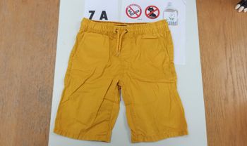 7 ans Bermuda slim en toile unie short garçon jaune moutarde