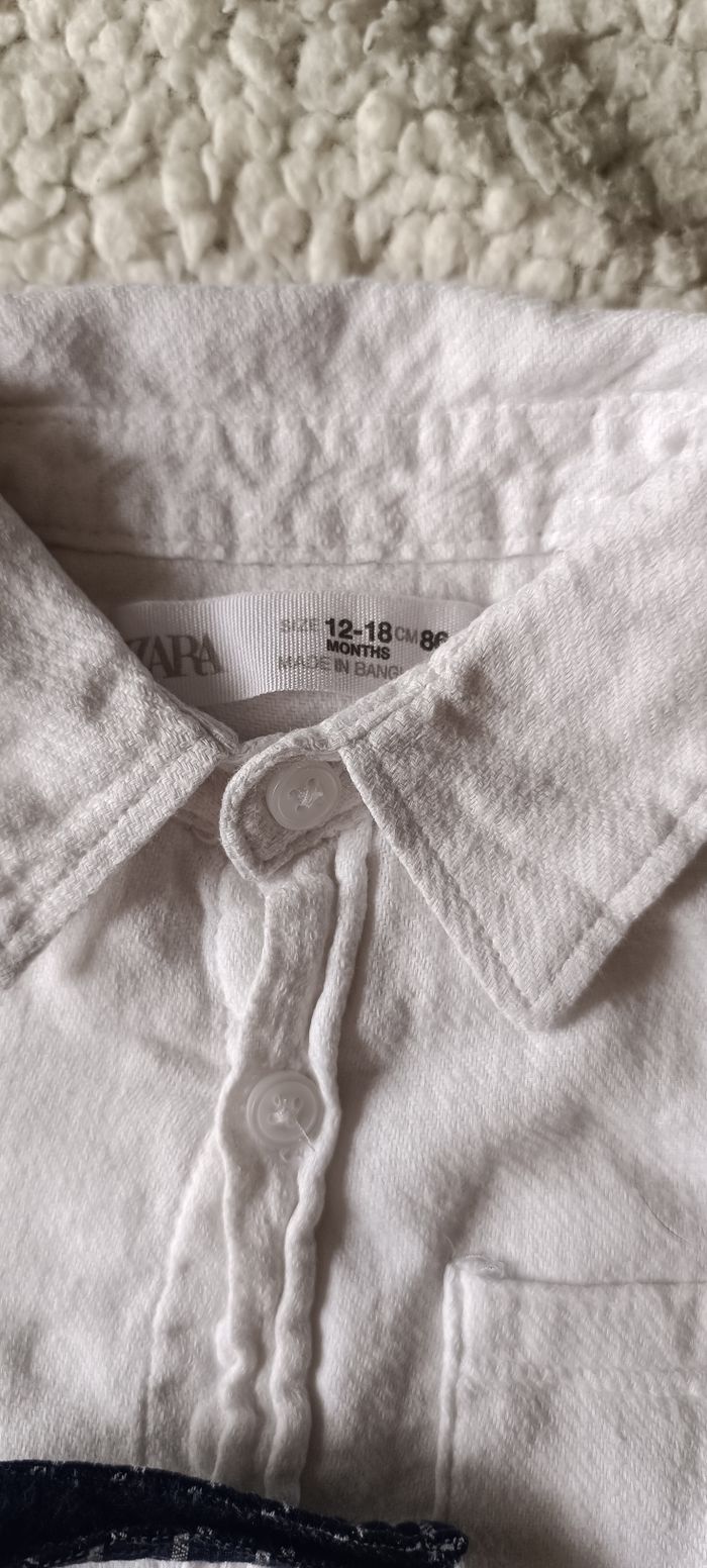 Chemise et noeud papillon taille 12/18 mois - photo numéro 3