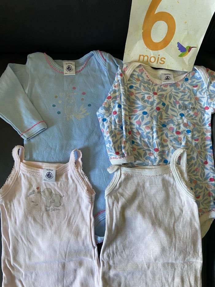 Lot de bodies fille petit bateau