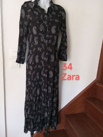 Robe chemise longue femme 34