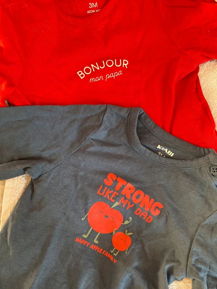 Lot x2 tee shirt manches longues - photo numéro 2