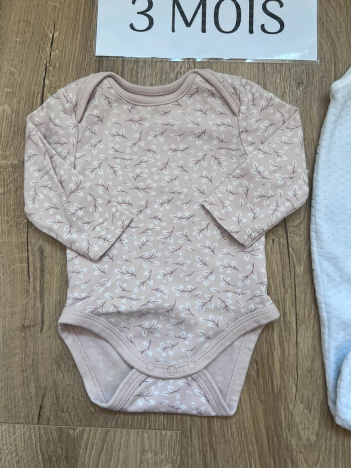 Ensemble grenouillère body + salopette renard 3 mois - photo numéro 2