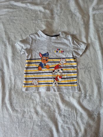 T shirt paw patrol 68cm =6 mois