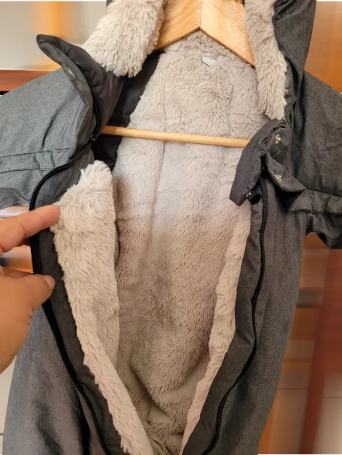 Combi T-zip Tendresse Gris Chiné 6-12 mois de Red Castle - photo numéro 2