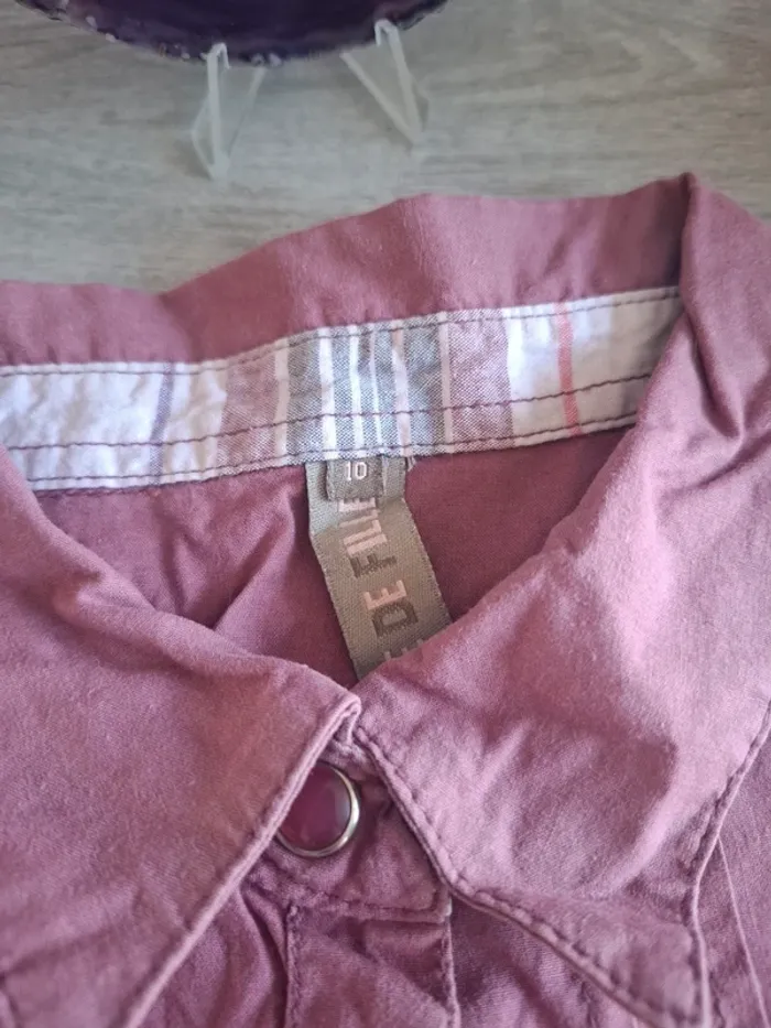 Chemise longue fille taille 10 ans - photo numéro 2