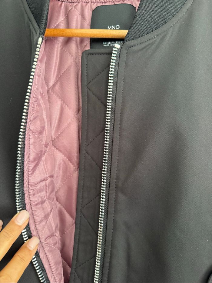 Veste Bombers noire Mango Ts - photo numéro 6