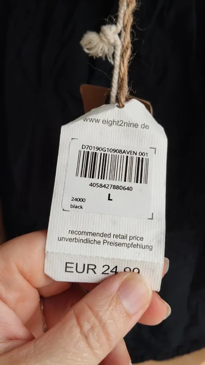Top haut noir femme taille l - photo numéro 9