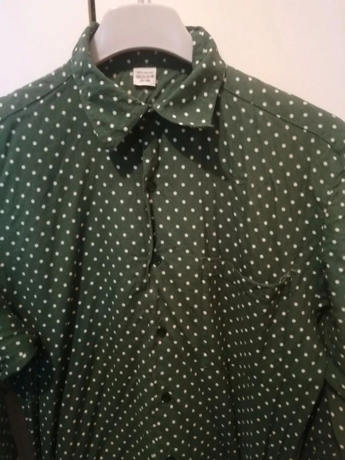 🌸👍Pin up 👍Chemise pois blancs Taille 38 🌸 - photo numéro 2