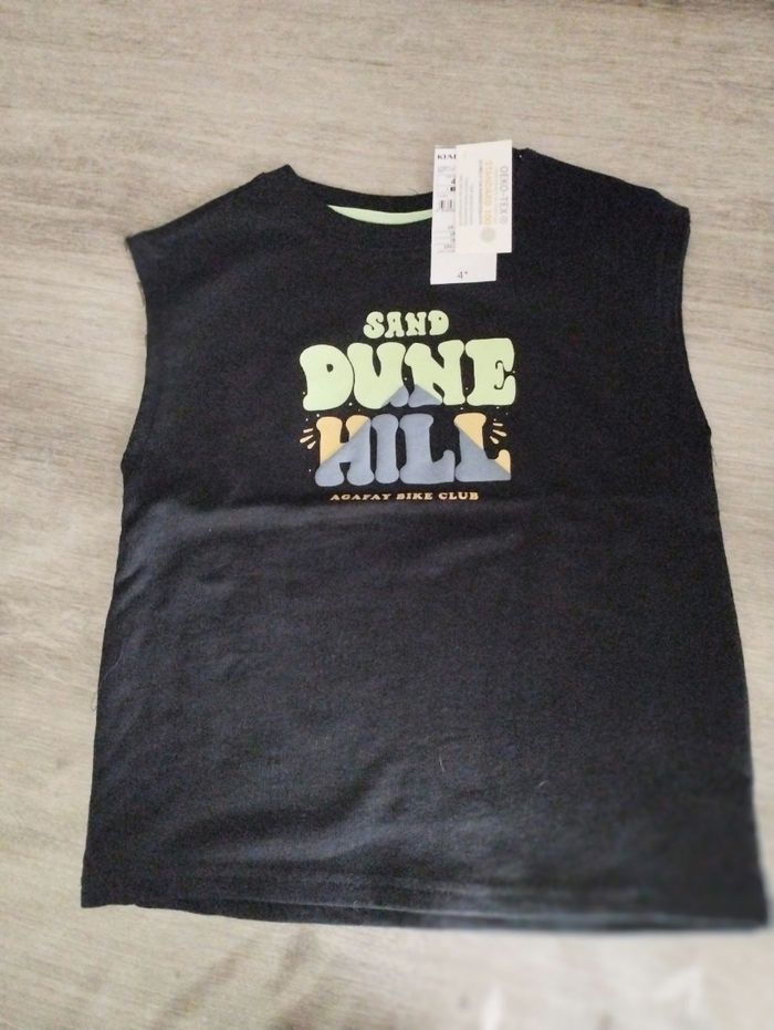 T shirt sans manche 4 ans garçon