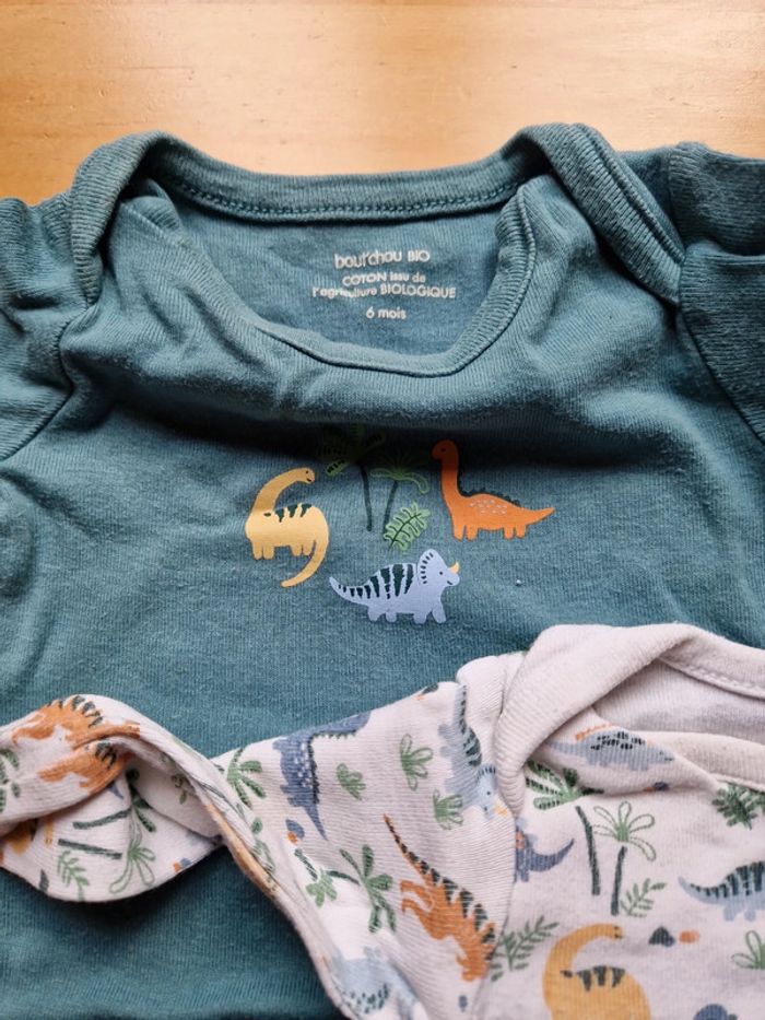 Lot de 2 bodies dinos 6M - photo numéro 2