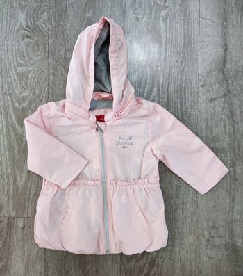 Coupe-vent / imperméable rose bébé filles 9 mois - S.Oliver - neuf