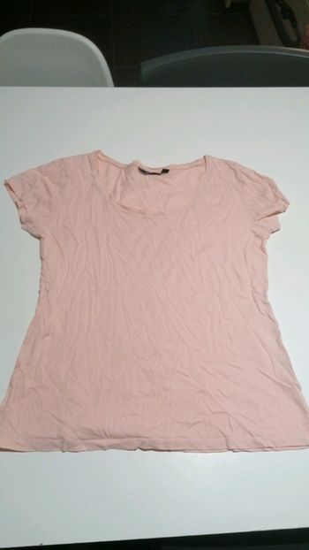 t-shirt Kiabi rose pastel taille L K
