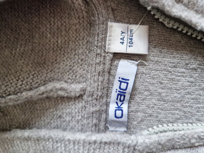 gilet zippé pour fille 4 ans - photo numéro 4