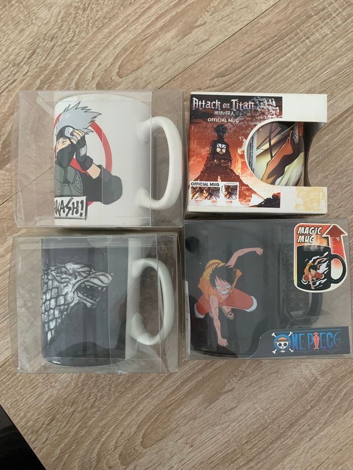 4 tasses one piece naruto l’attaque des titans game of Thrones - photo numéro 3