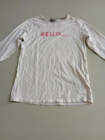 T-shirt manches longues tape à l'oeil Hello 12 ans