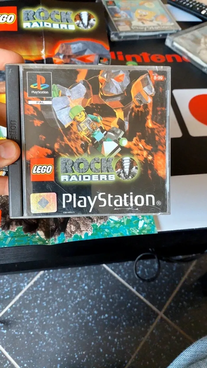 Lego rock raider ps1 complet rare avec le poster