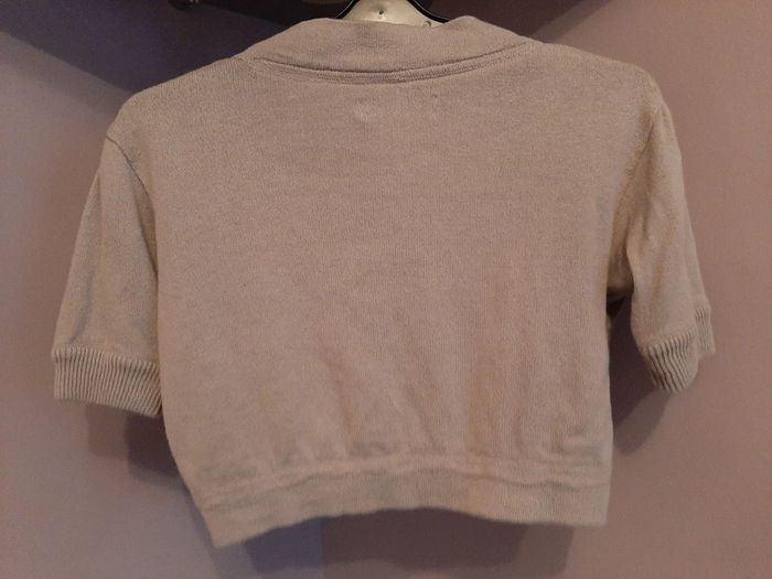 Boléro fille manches courtes gris T 10 ans - photo numéro 2