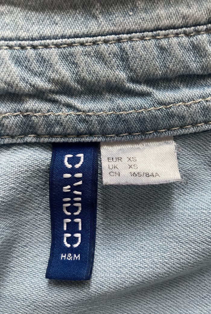 chemise aspect jean délavé - photo numéro 5