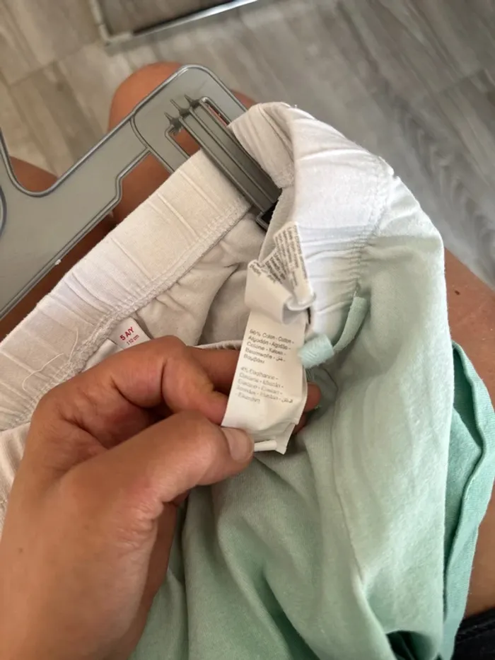 👖 short de pyjama- fille 5 ans - Disney orchestra - vert et blanc - bon état - photo numéro 7
