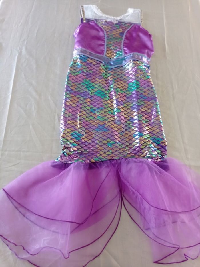 Déguisement sirène violette et accessoires 5-6ans - photo numéro 5