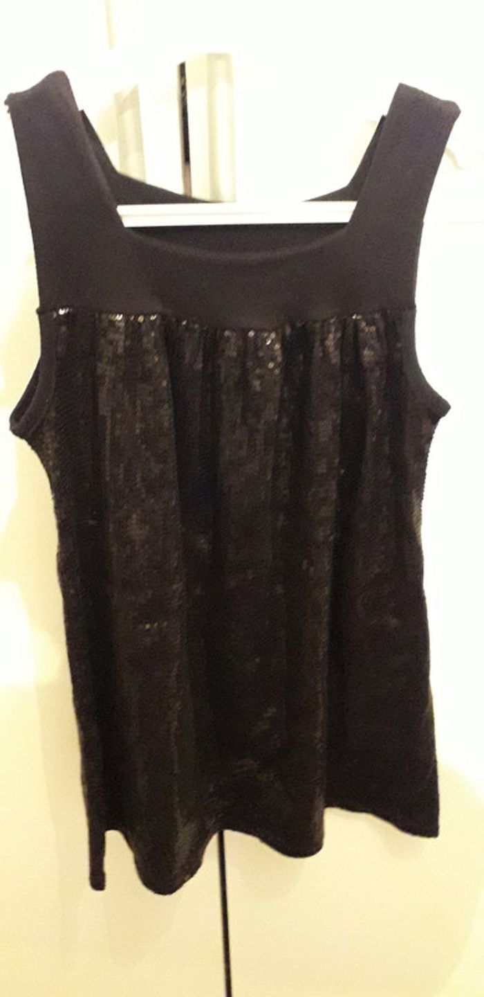 Ensemble de fêtes Robe pailletée + boléro Noir 8 ans Porté une fois