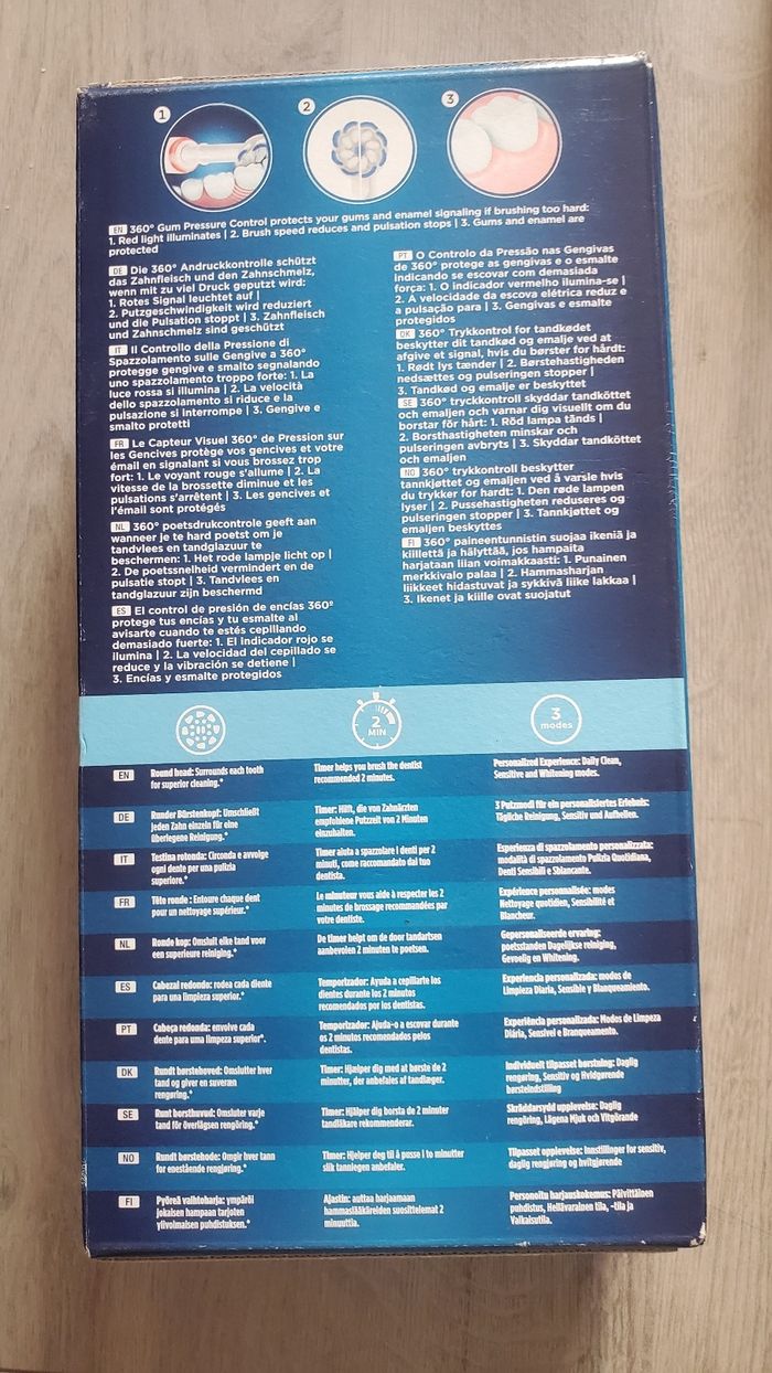 Brosse à Dents Électrique Oral B Pro 3 avec 2 brossettes. - photo numéro 2