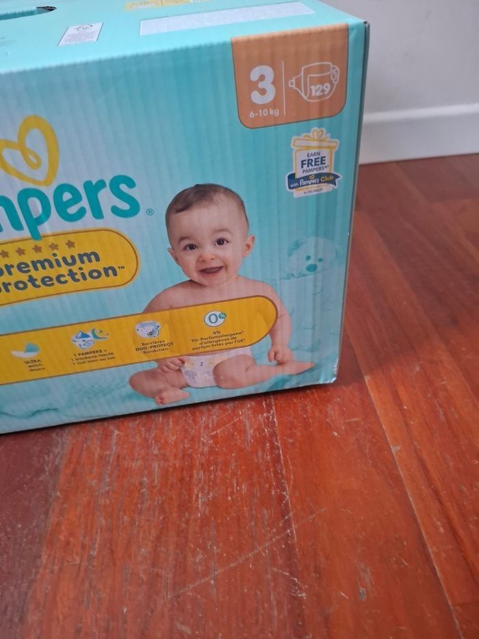 129 couches pampers premium protection taille 3 - photo numéro 3