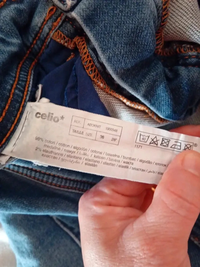 Joli bermuda bleu. Taille 36. Celio - photo numéro 14