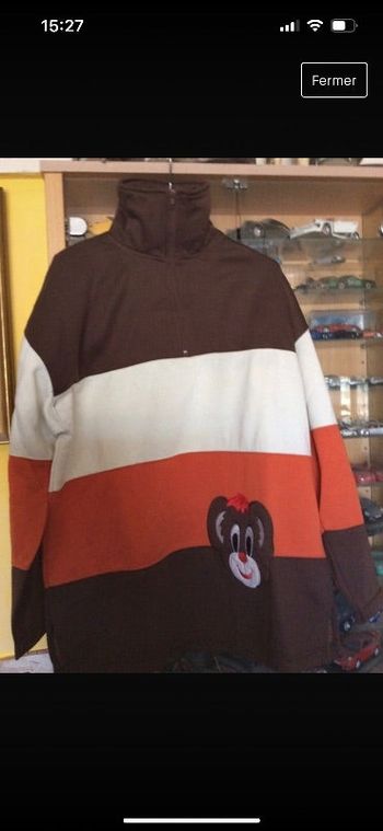 Sweat femme col montant taille L