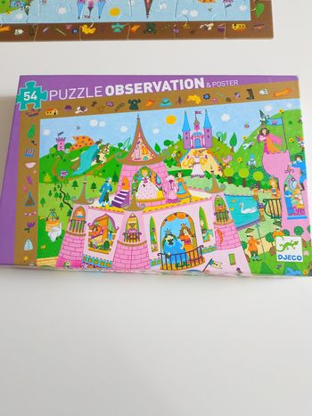 Puzzle observation princesse avec poster Djeco o 54 pièces