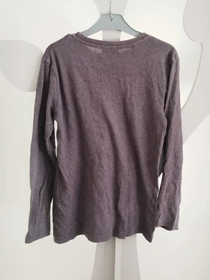 Tee-shirt manches longues gris Tissaia taille 12 ans - photo numéro 2