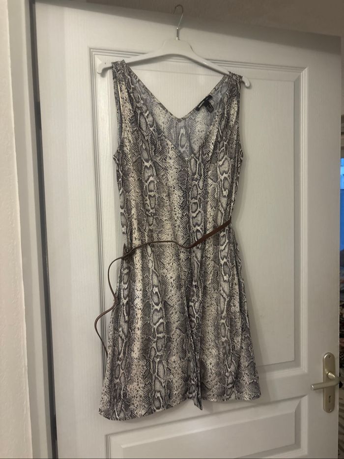 Robe sans manches imprimé animal mango S