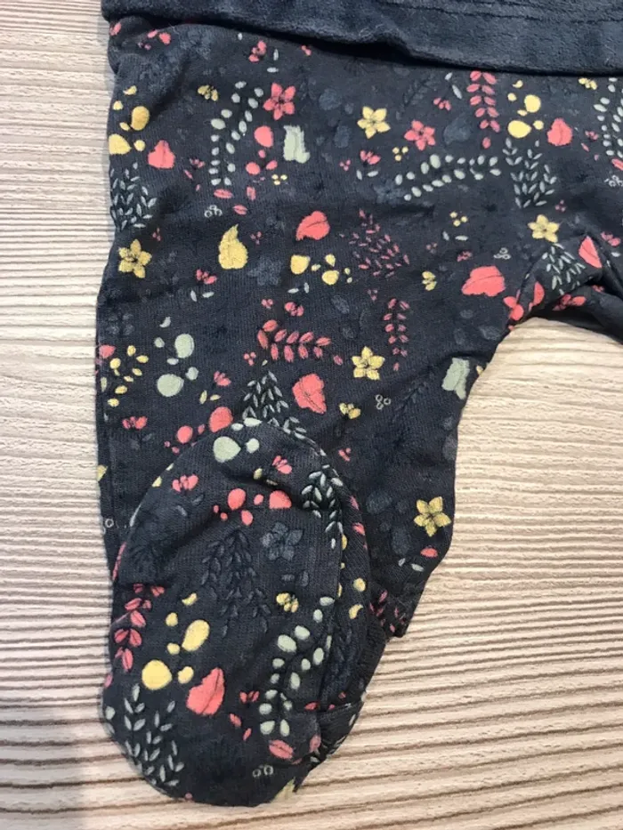Pyjama léger avec haut en velours 1 mois TAO - photo numéro 2