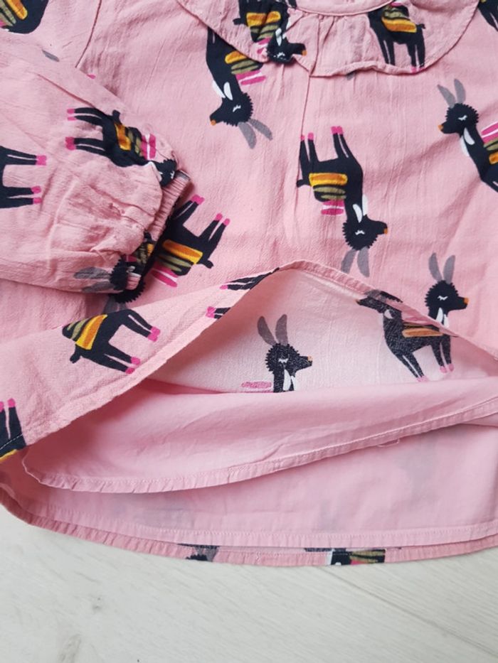 Blouse doublée rose lama catimini 3ans - photo numéro 3