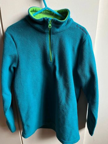 Polaire turquoise quechua 8 ans