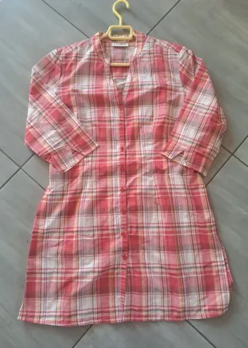 Chemise longue / Tunique à carreaux Celaia Taille 42
