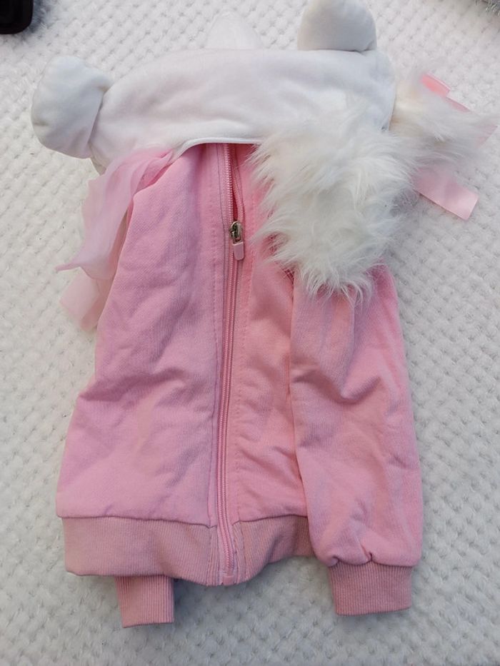 🔸 Peluche/ Sweat à capuche zippé Disney Marie 3 ans🔸 - photo numéro 9