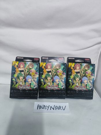 Nouveauté !Yu-Gi-Oh! -Lot de 3 decks des chroniques - Les Charmeuses Spirituelles FR