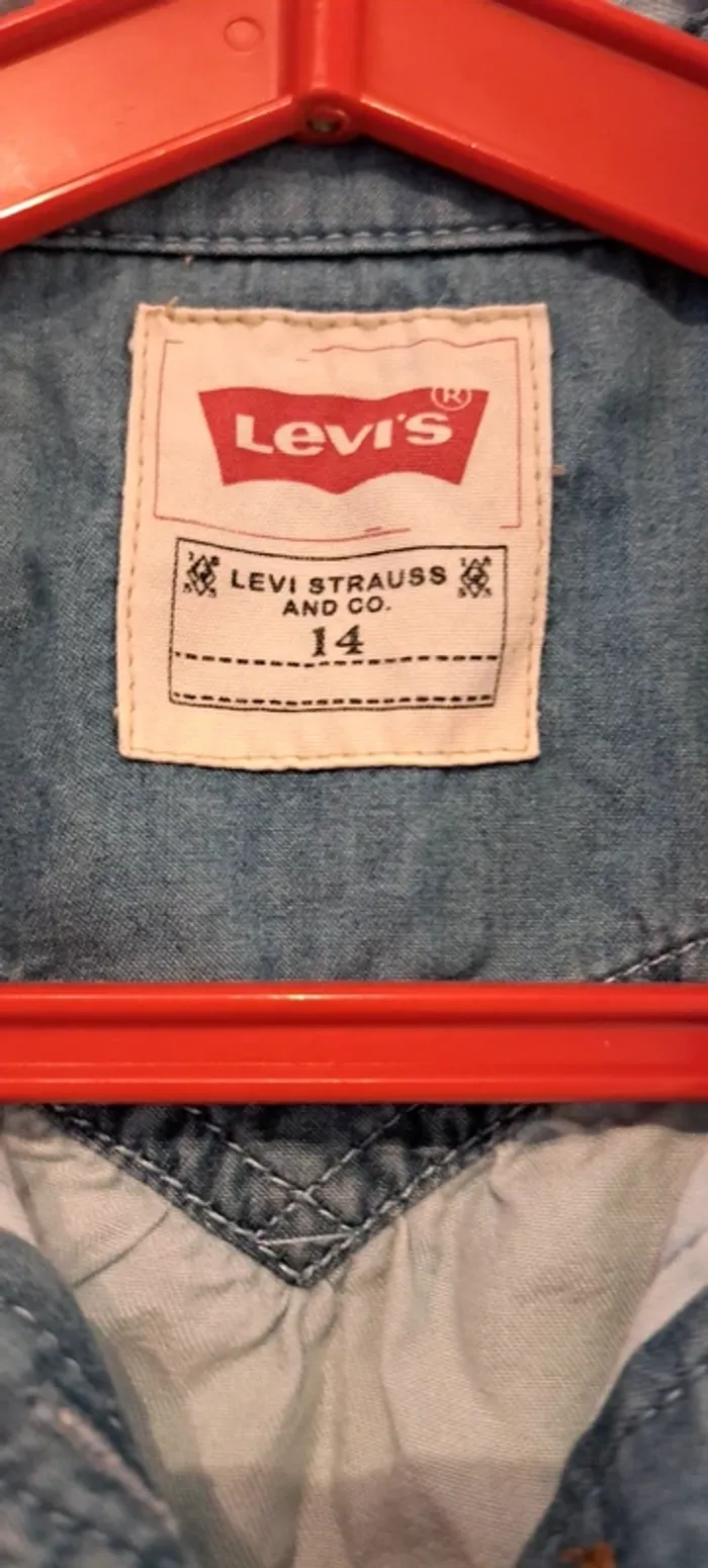 Gilet sans manches en jeans,  Levi's, 14 ans - photo numéro 2