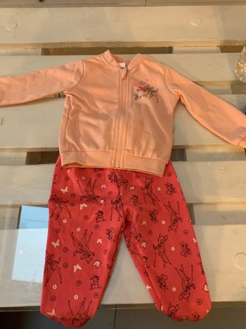 Ensemble jogging Disney Bambi 6-12 mois