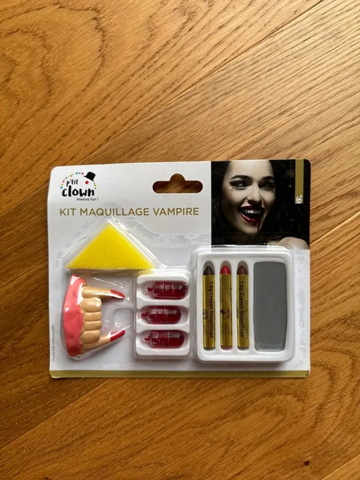 Kit, maquillage, vampire