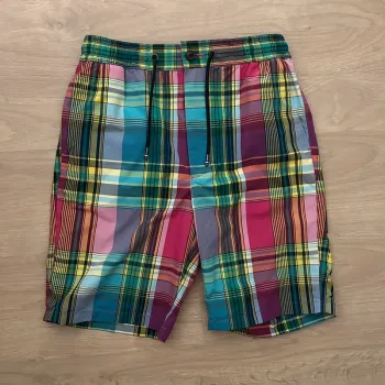 Short de bain Tommy Hilfiger Sportsman - Carreaux Multicolores - Taille XS - NEUF