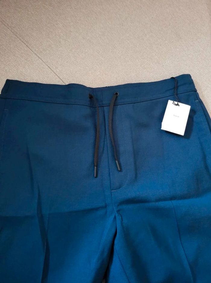 Pantalon bleu Sandro taille 36 neuf - photo numéro 3