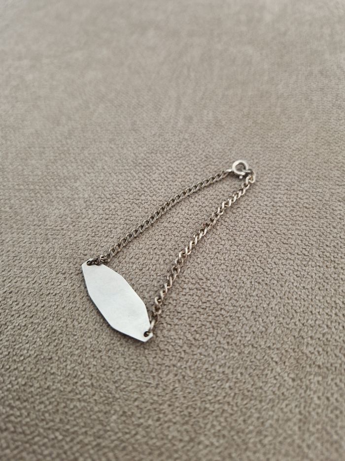 Bracelet de naissance argenté prénom Anna - photo numéro 7