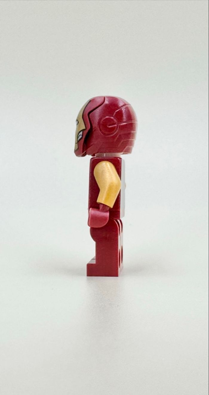 Lego Figurines Super Heroes : Iron Man , bras dorés (visage double expression) - NEUF - photo numéro 4