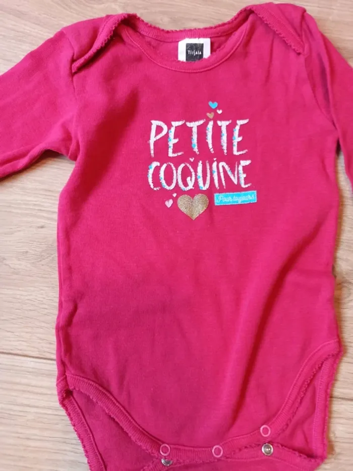 Lot de 3 bodies fille manches longues col Claudine - photo numéro 4